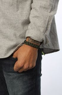 Rasta Clat The Shoelace Bracelet in Nightcrawler