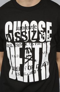 Dissizit The Choose Death Tee in Black