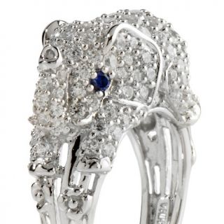 Victoria Wieck 2.29ct Absolute™ and Created Sapphire Sterling Silver