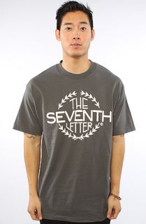 7th Letter The Reef Tee in Charcoal Concrete