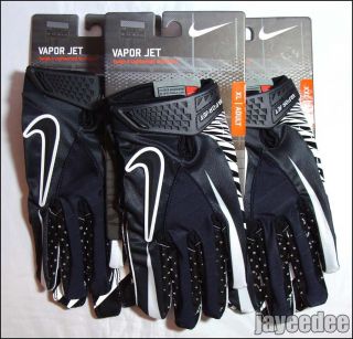 Nike Vapor Jet Football Gloves Black White GF0080 002 Carbon Elite s M