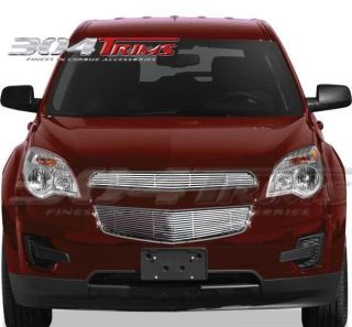 FITS CHEVY EQUINOX 2010 2012 CHROME BILLET GRILLE OVERLAY   TOP ONLY