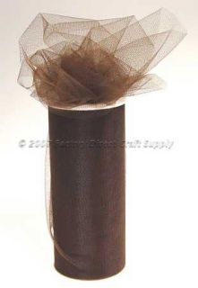 Chocolate Tulle 25YRD Spool Wedding Favors Decorations