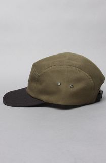 Waters & Army The Drop Dead Camp Cap in Olive Twill