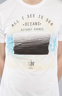 Civil The No Shores Tee in White Concrete