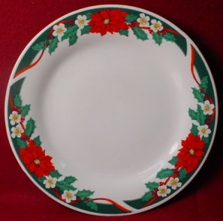 FAIRFIELD china DECK THE HALLS pttrn DINNER PLATE