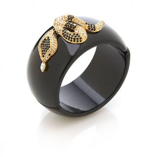 Real Collectibles by Adrienne Jeweled Serpent Overlay Jet Black