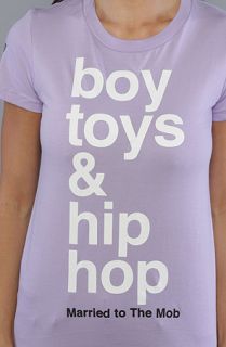 Married to the Mob The Boys Toys Tee in Lavender