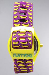 Rumba Time The Delancy Watch in Yellow and Purple