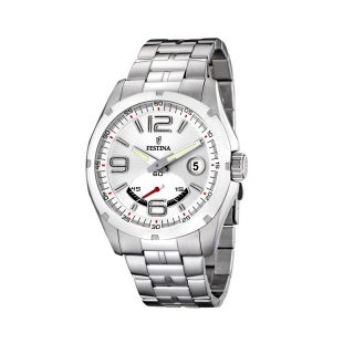 Festina Classic Steel Mens Stainless Steel Case Date Watch F16480 1