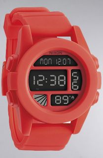 Nixon The Unit Watch in Neon Orange Concrete