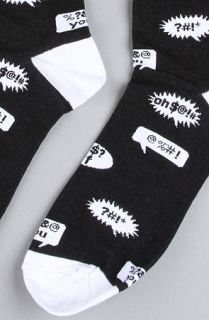 Bell The Bleepin Words Socks in Black