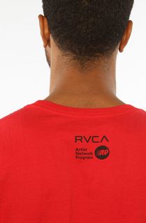 rvca the rvca ornate tee in red sale $ 14 95 $ 26 00 43 % off
