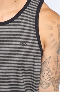 RVCA The Grain Tank in Dark Charcoal Heather