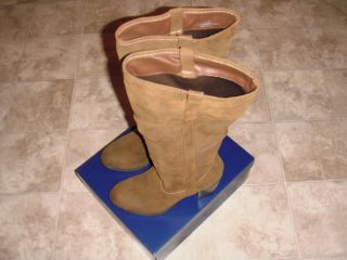 Womens Boots Size 10M Brown Falls Creek Knee High with 3 inch Heel