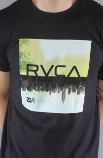 RVCA The B of O Tee in Black Concrete Culture