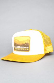 Coal The Hauler Trucker Cap in Mustard