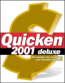 Quicken 2001 Deluxe Edition windows finance accounting software money