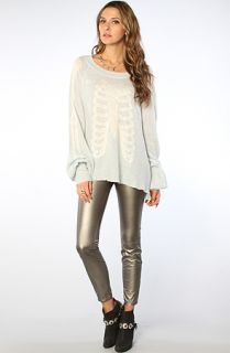 Blank NYC The Vegan Leather Legging in Pewter