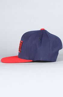 Obey The Original Cap in Navy Red Concrete