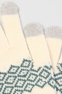 Volcom The Wild Card Texting Gloves in Cream