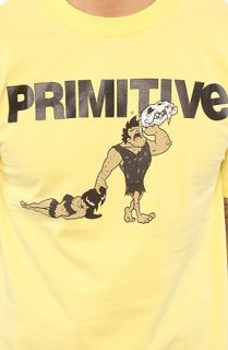 Primitive The Cave Boss Tee in Yellow