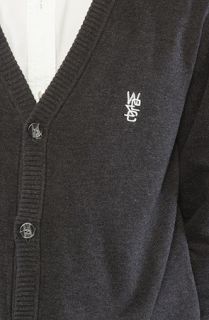 WeSC The Borik Cardigan in Black Melange