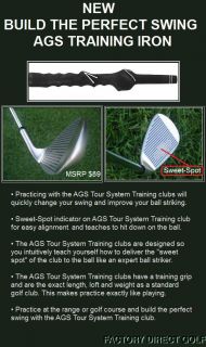 The perfect golf swing starts with practicing with the correct