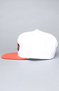 Mishka The Based Snapback Hat in White Orange