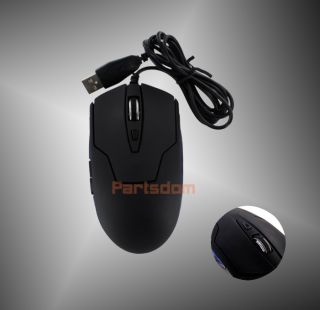 Blue Cobra 1600DPI Wired USB Gaming Game Optical Mouse for Laptop PC