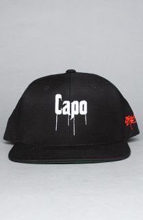 SSUR The Capo Snapback Hat in Black Concrete