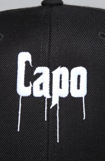 SSUR The Capo Snapback Hat in Black Concrete