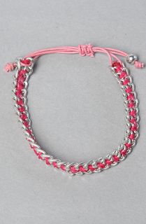Accessories Boutique The Silver Chain Bracelet in Pink  Karmaloop