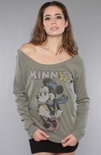 Junkfood Clothing The Minnie Mouse Off Shoulder Raglan