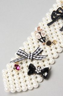 Betsey Johnson The Vintage Betsey Pearl Bow Tie Necklace  Karmaloop