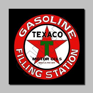 Texaco Filling Station Sky Chief Oil Decals Sticker