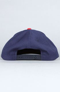 Obey The Original Cap in Navy Red Concrete