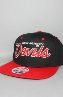 123SNAPBACKS New Jersey Devils Snapback HatZ ScriptBlkRed  Karmaloop