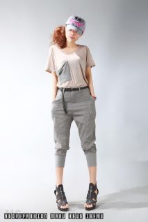 Summer Hip Hop Fashion Women Knee Length Harem Pants 2 Colors Choice