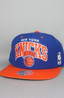 123SNAPBACKS New York Knicks Snapback HatMN Arch LogoBlueOrange