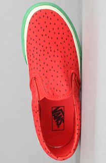 Vans Footwear The Kids Watermelon Classic SlipOn Sneaker in Red