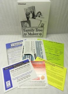 Broderbund Family Tree Maker Version 7 Deluxe 20 CD Set