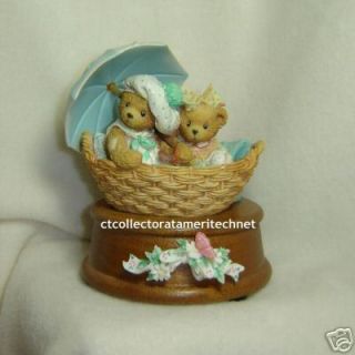 Cherished Teddies Musical Beth and Blossom Excellent
