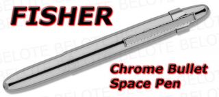 Fisher Space Pen Polished Chrome Bullet w Clip 400CL