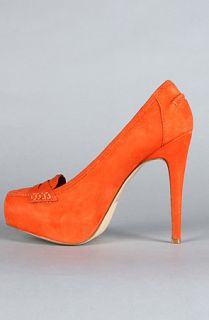 DV by Dolce Vita The Bridgette Shoe in Orange Red Suede  Karmaloop