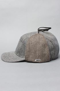 Crooks and Castles The Mens Woven Camper Hat Thieves in Grey