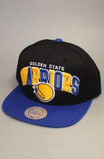 123SNAPBACKS Golden State Warriors Snapback HatArch Logo2ToneBlkBlu