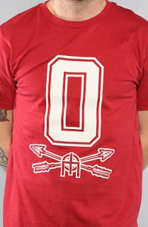 Omit The O Leagues Tee in Maroon Concrete