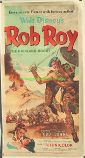 Rob Roy The Highland Rogue Movie Poster 3S Richard Todd