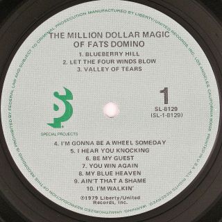 FATS DOMINO The Million Dollar Magic Of Fats Domino LP NM  NM 